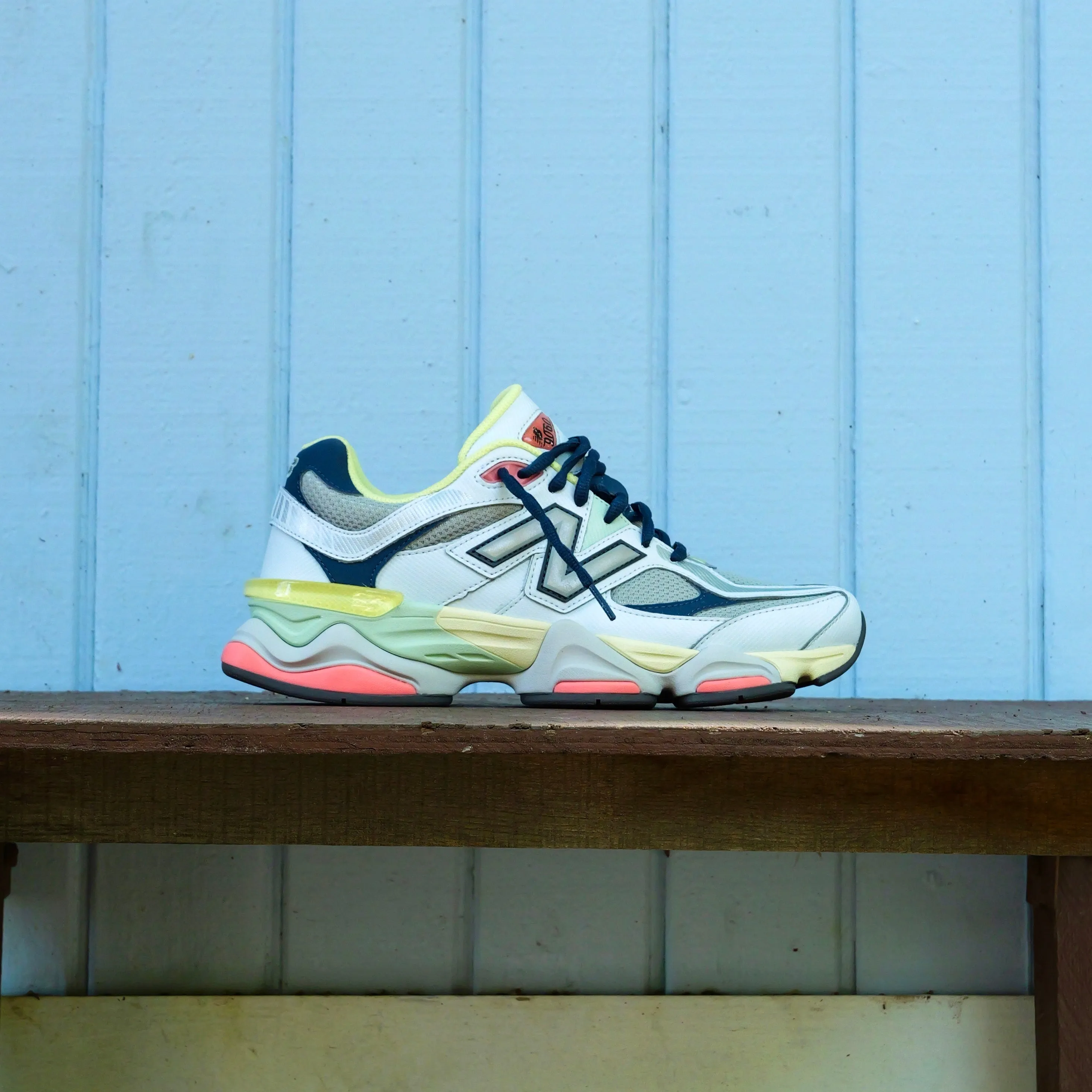 Athletic materials thrilling New Balance 9060 (Grey/Yellow/Navy) - U9060TMB