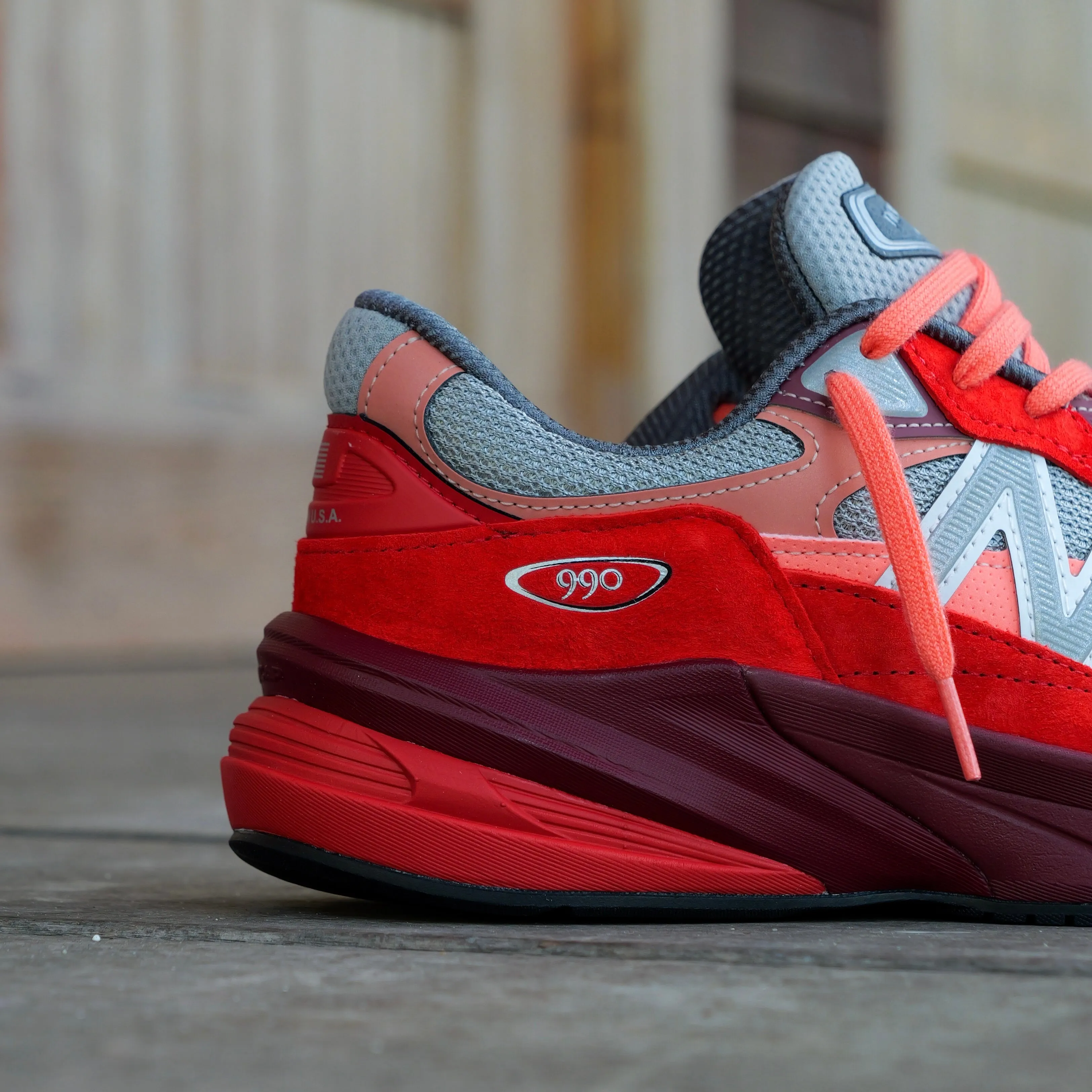 New Balance 990v6 (Molten Lava) - U990RT6 machine - washable