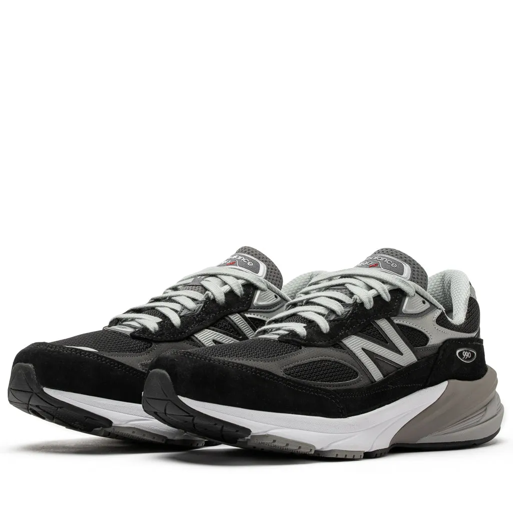 New Balance Made in USA 990v6 - Black professional runners' shoes option heat - dissipating running shoes
