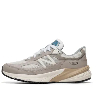 engraved - finish - design shoes New Balance Made in USA 990v6 - Light Mushroom/Moonrock