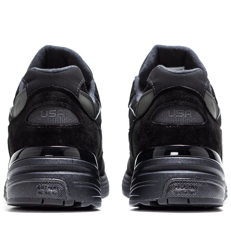 rubber - sole shoes running watches New Balance Made in USA 992 - Black