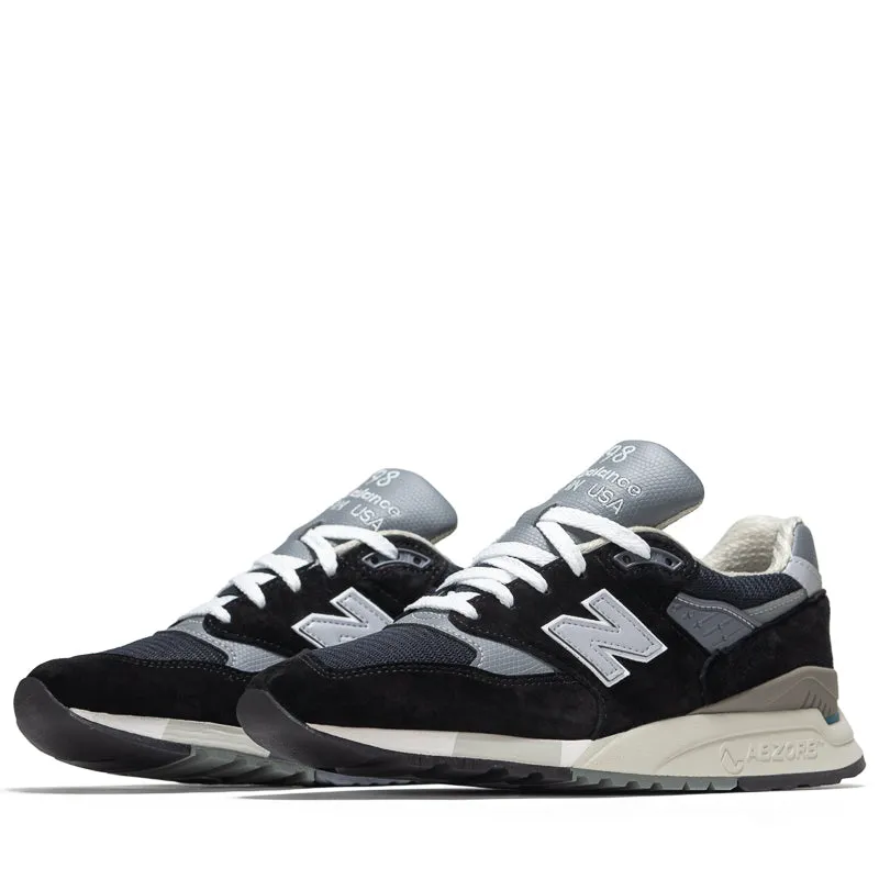 Joint Stability treadmill runner New Balance Made in USA 998 - Black/Silver