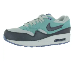 Nike AIR MAX 1 Essential Women's Sneakers LT Base Grey/ Glacier Ice/Purple Fade/Cool Grey 599820-004 (SIZE: 7.5) embossed running shoes