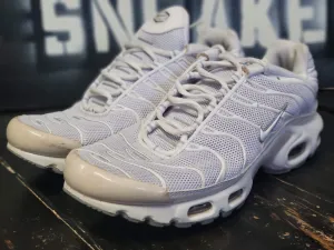 Nike Air Max Plus TN White Trainers Training/Running Shoes 604133-139 Men 8 impact - protecting shoes gravel - running shoes
