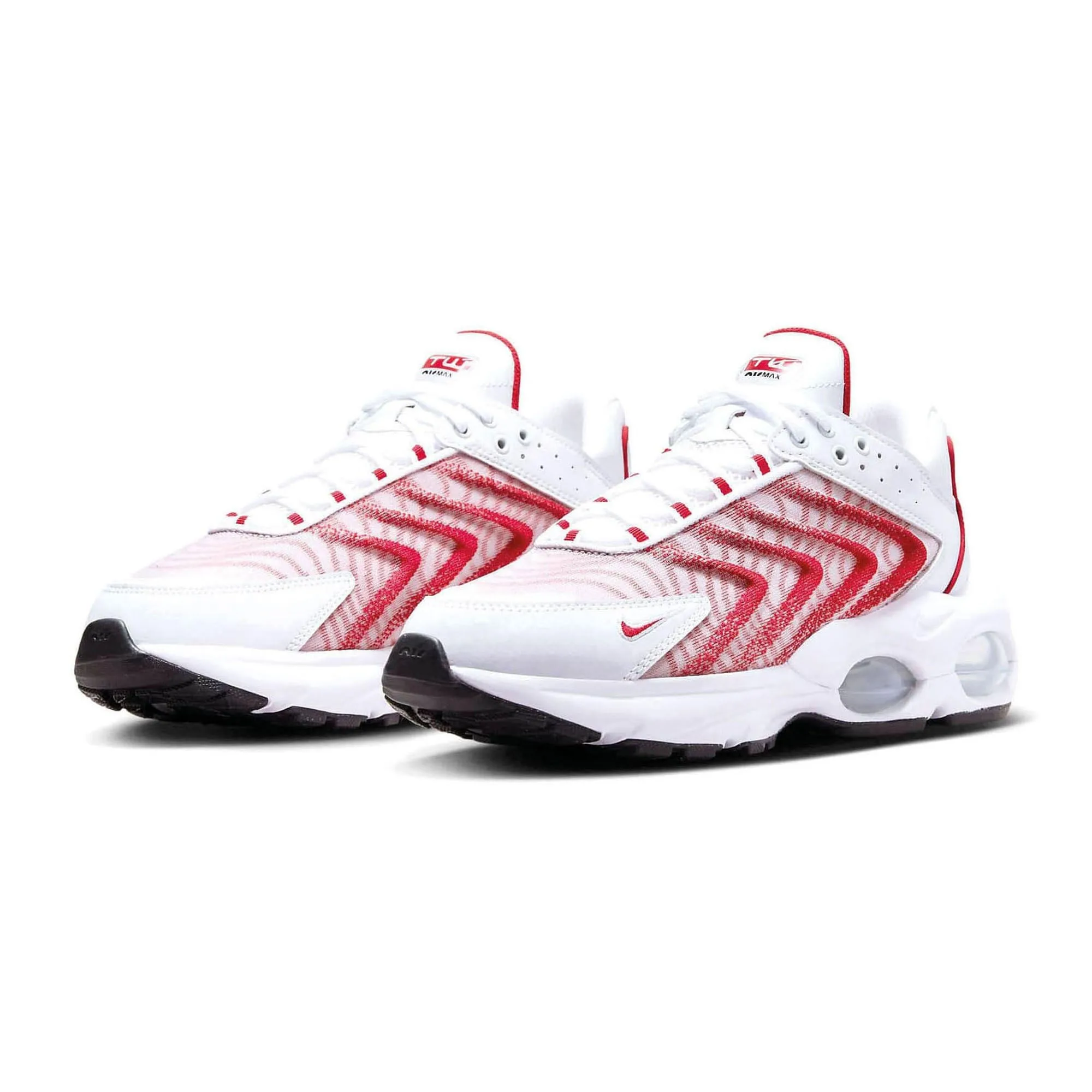 Nike Air Max TW DQ3984-104 White-University Red Men's Running Sneakers 10 US running with socks Knee support