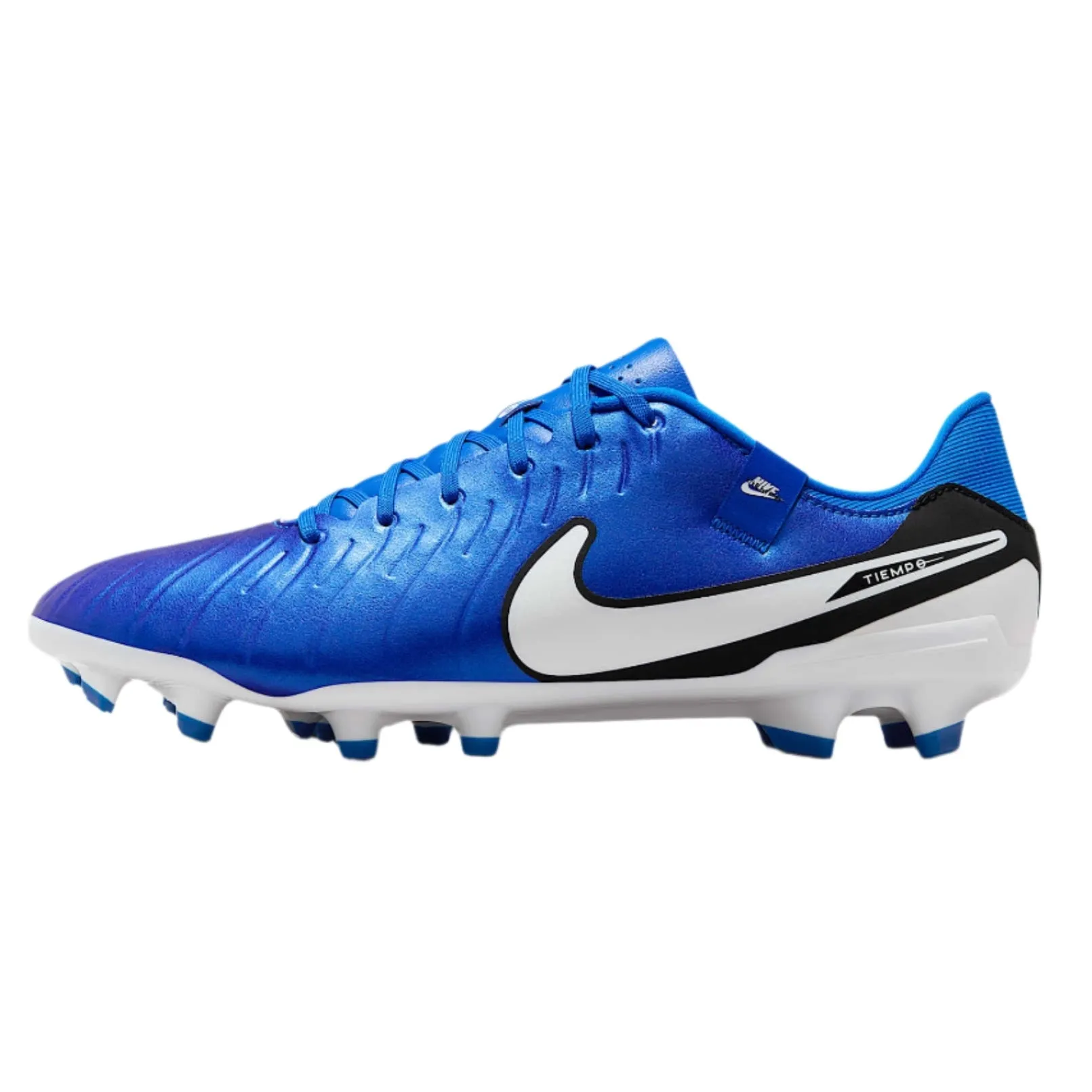 Nike Legend 10 Academy FG/MG Soccer Cleats (Blue Eclipse/Black) rugby - field shoes