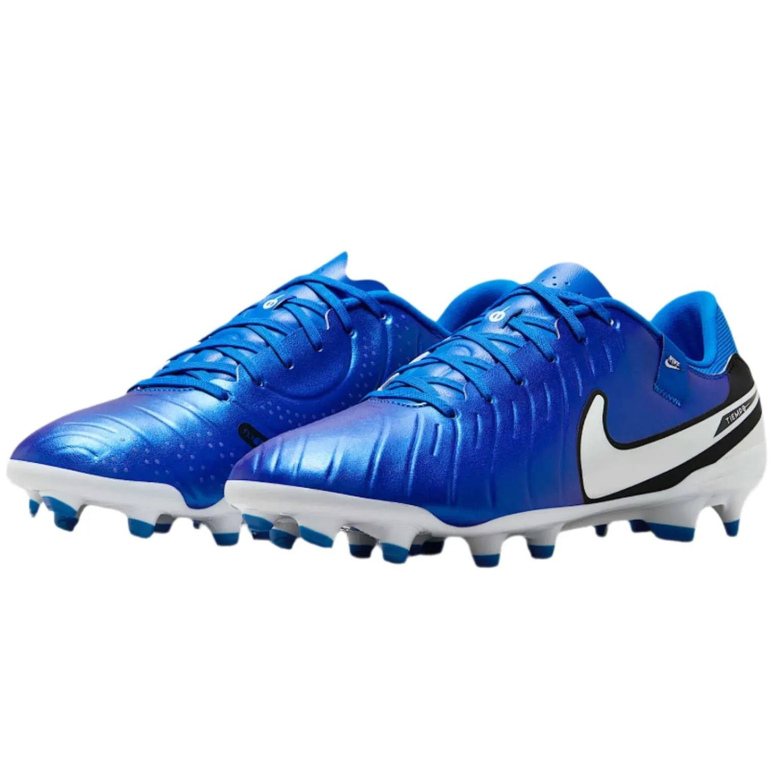 Nike Legend 10 Academy FG/MG Soccer Cleats (Blue Eclipse/Black) Traction Outsole
