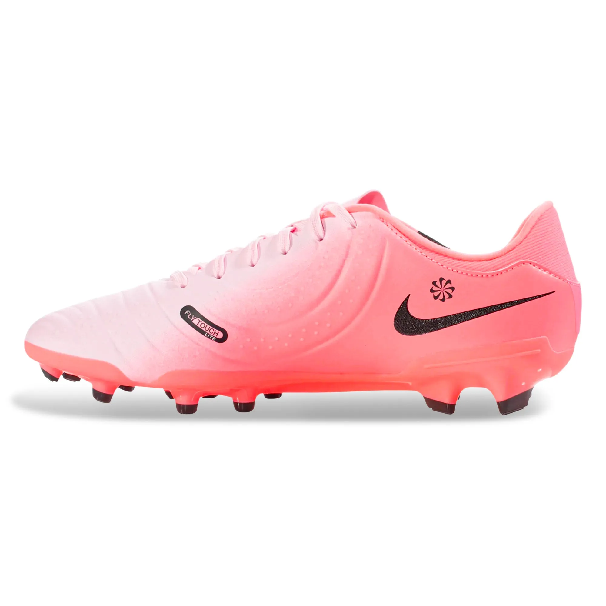 Nike Legend 10 Academy FG/MG Soccer Cleats (Pink Foam/Black) Water Resistant Children's footwear