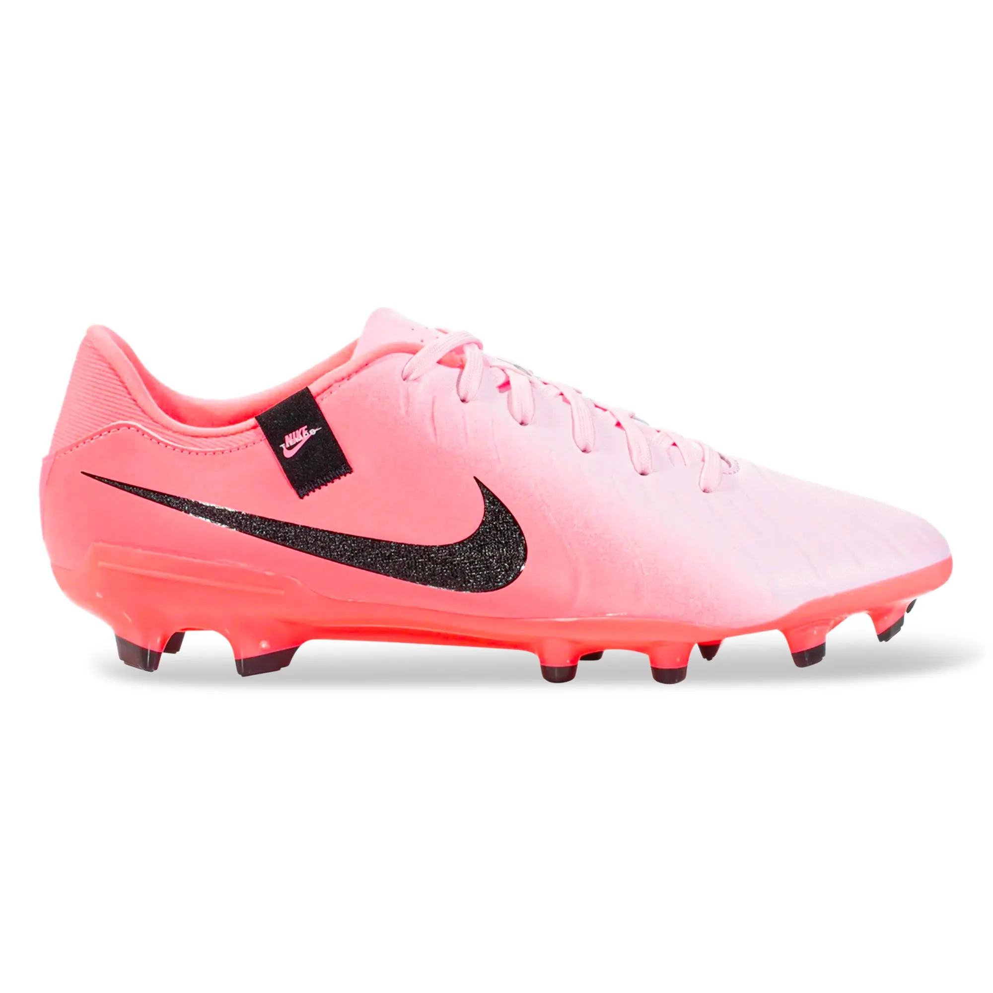 Nike Legend 10 Academy FG/MG Soccer Cleats (Pink Foam/Black) narrow - upper shoes ankle - support shoes