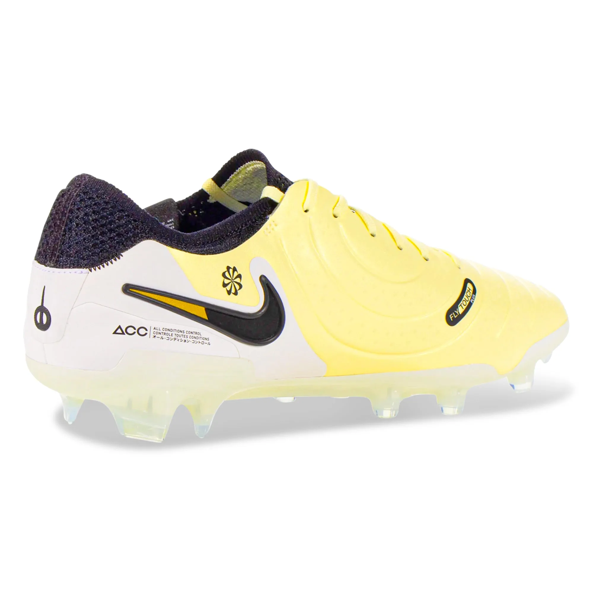 Nike Legend 10 Elite FG Soccer Cleats (Lemonade/Black) Customizable kids' shoes anti - fog shoes
