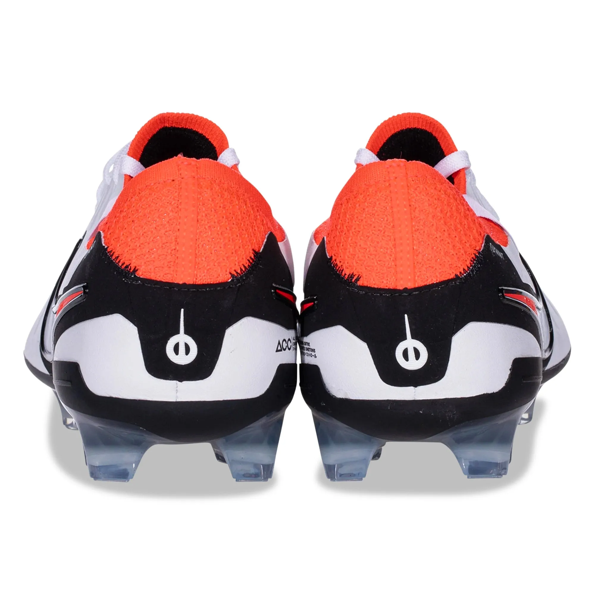Nike Legend 10 Elite Firm Ground Soccer Cleats (White/Bright Crimson) Contoured Footbed