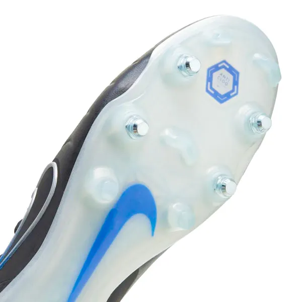 tennis boots Nike Legend 10 Elite SG-Pro AC Soccer Cleats (Black/Chrome-Hyper Royal)