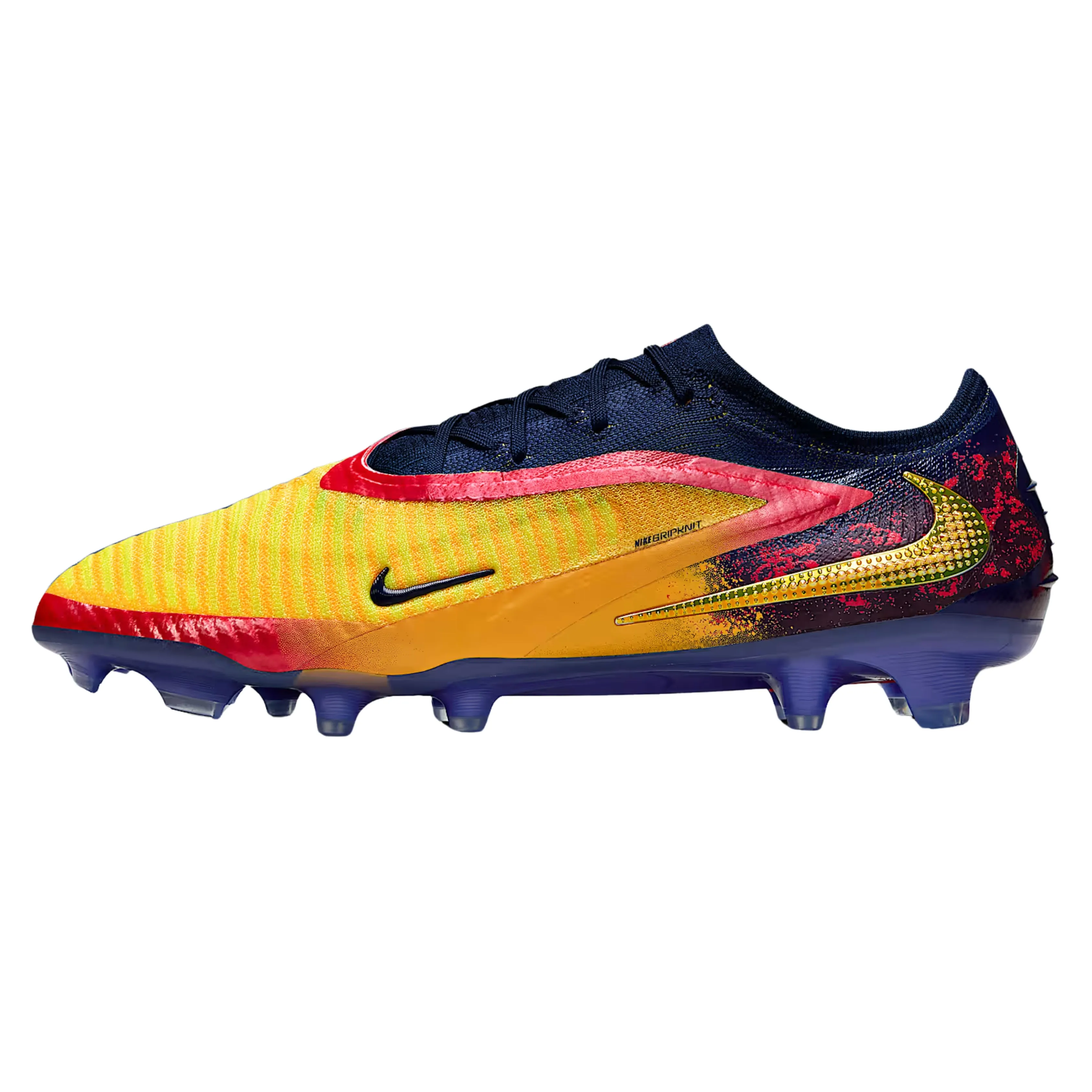 Nike Phantom 6 Low Elite Erling Haaland Firm Ground Soccer Cleats (Laser Orange/Lemon Venom) ergonomic shoes