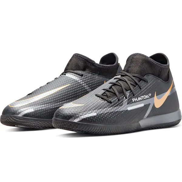 Nike Phantom GT2 Academy DF IC (Black/Metallic Gold) recreational sports shoes