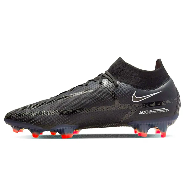wrestling - mat shoes Nike Phantom GT2 Elite DF FG (Black/Dark Smoke Grey)