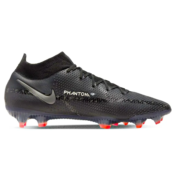 Nike Phantom GT2 Elite DF FG (Black/Dark Smoke Grey) mid performance