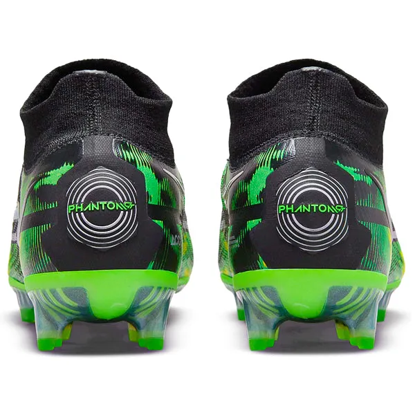 First steps kids' shoes Nike Phantom GT2 Elite DF Shockwave Firm Ground Soccer Cleats (Black/Metallic Platinum)