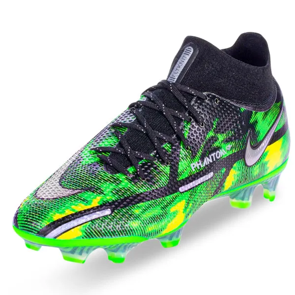 Nike Phantom GT2 Elite DF Shockwave Firm Ground Soccer Cleats (Black/Metallic Platinum) hassle - free shoes Stylish