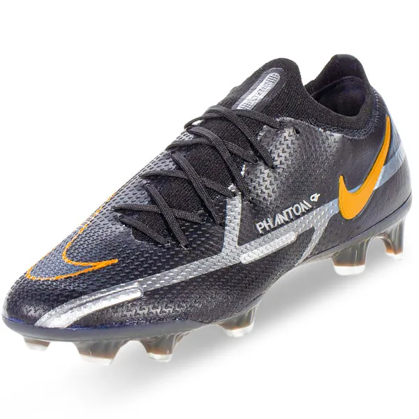 Printed kids' shoes Nike Phantom GT2 Elite FG (Black/Metallic Gold)