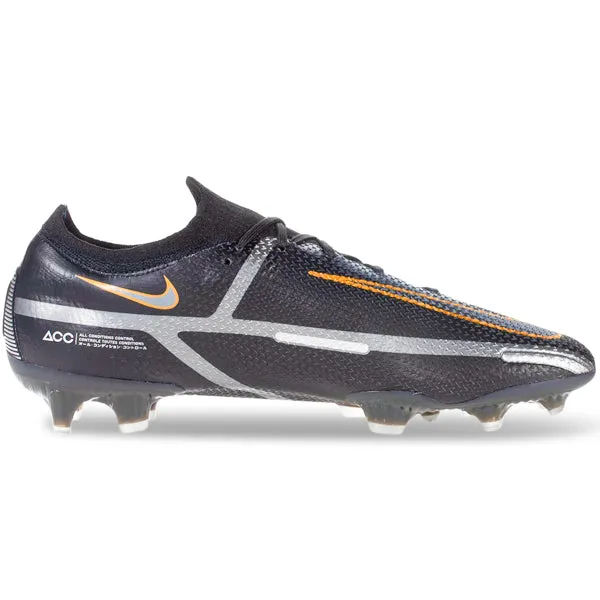 Nike Phantom GT2 Elite FG (Black/Metallic Gold) Breathable Material