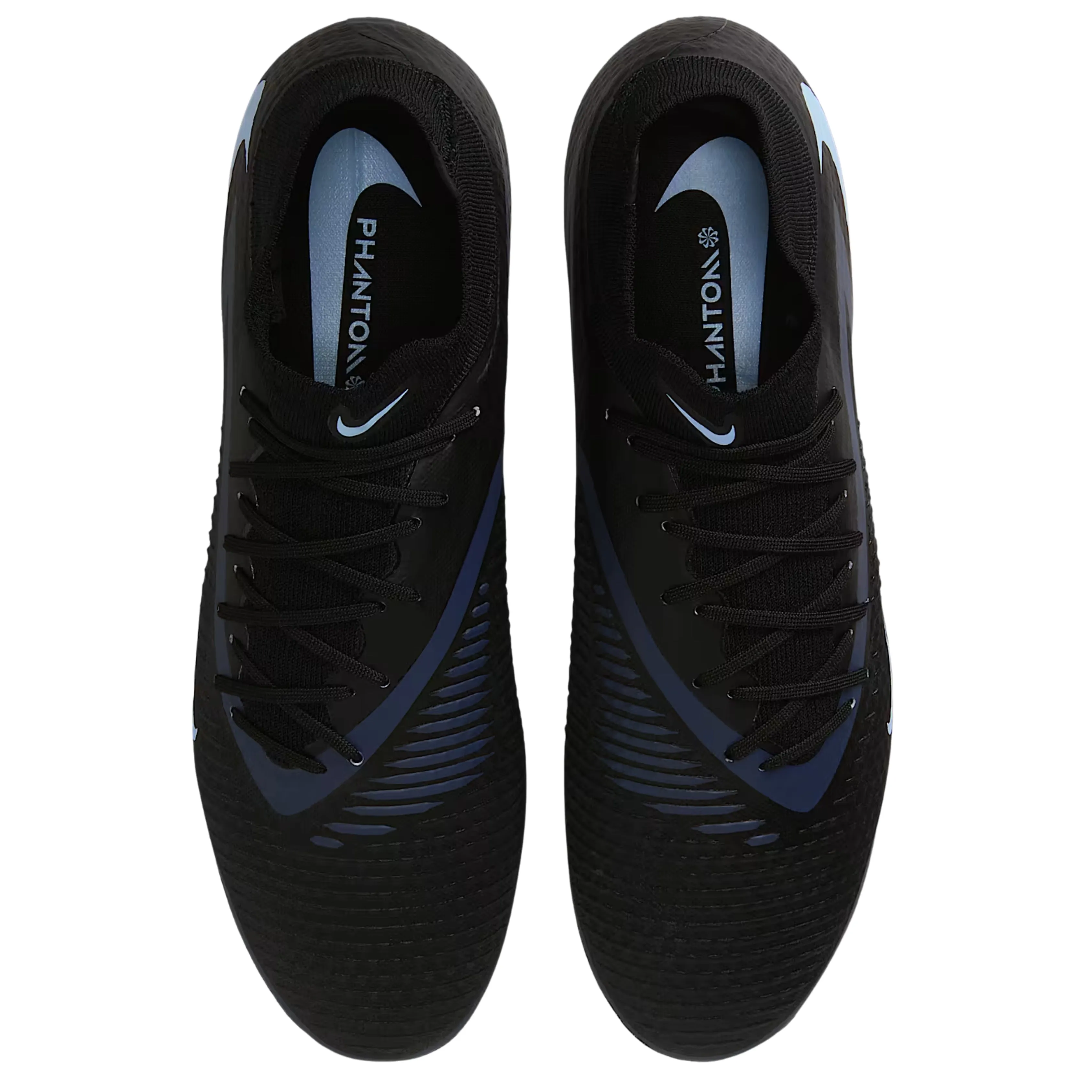 Youth-size shoes Smooth Finish Nike Phantom GX 2 Academy High-Cut Firm Ground/Multiground Soccer Cleats (Black/Black)