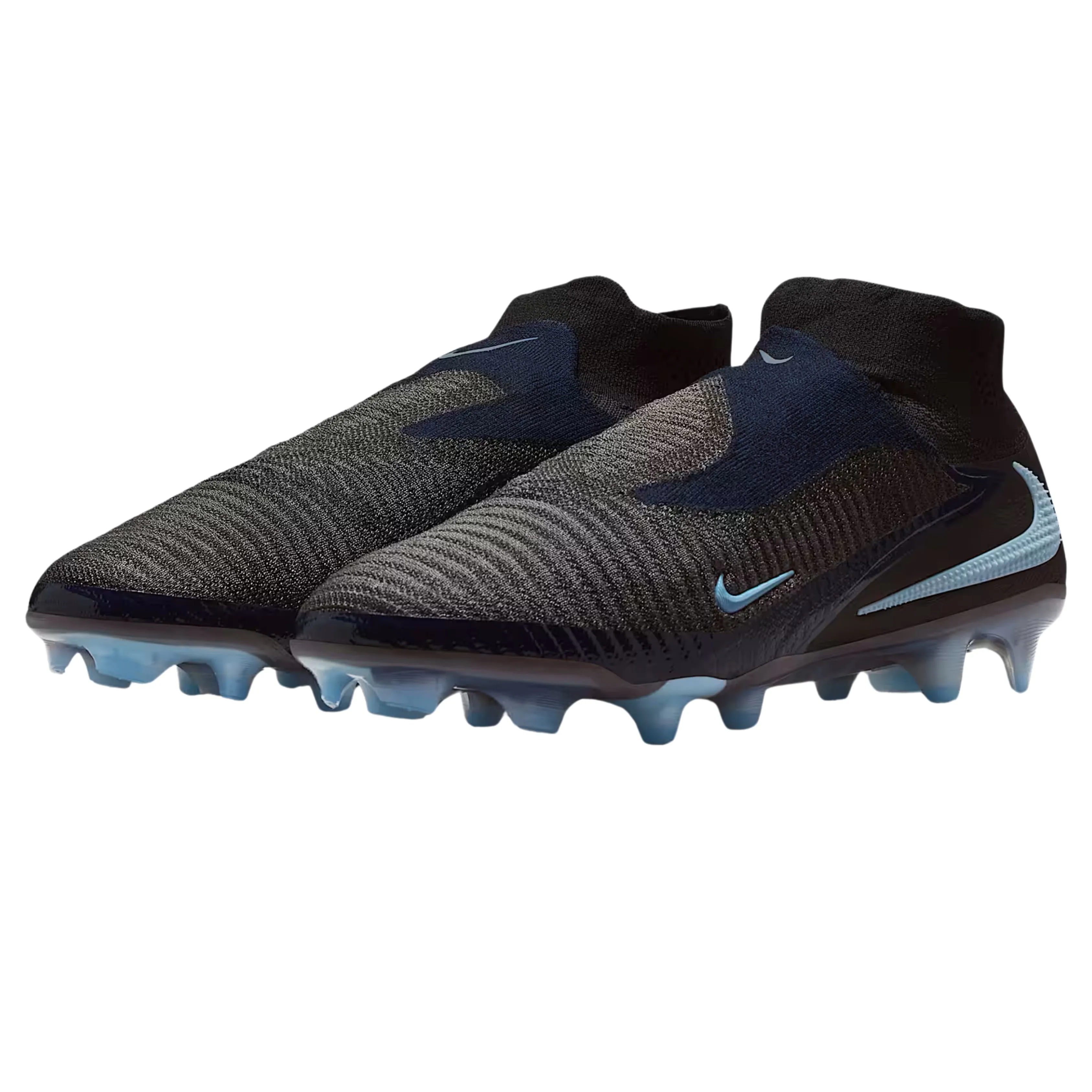 Nike Phantom GX 2 High Elite Firm Ground Soccer Cleats (Black/Black) high school sports shoes