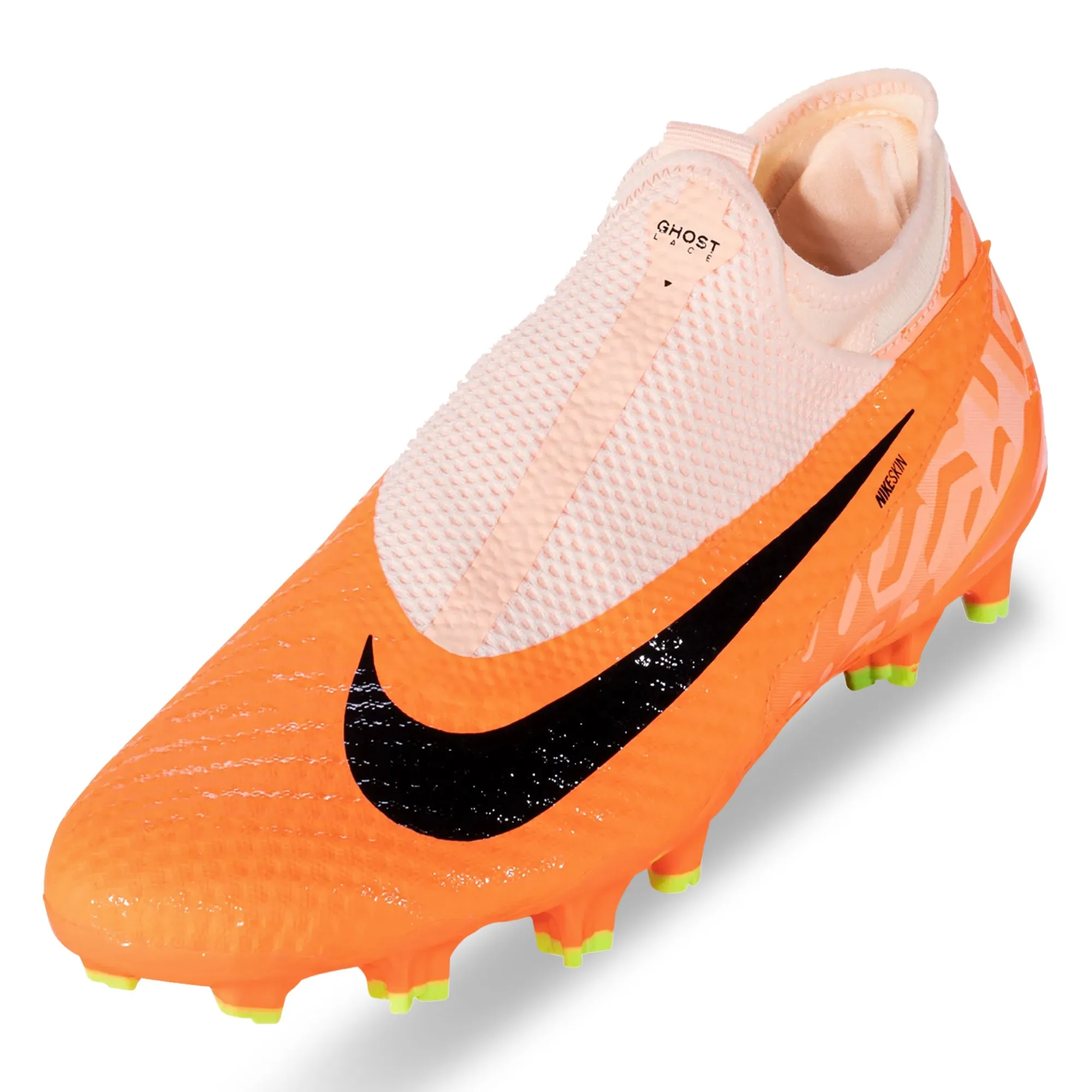 puncture resistant Nike Phantom GX Academy Firm Ground Soccer Cleats (Guava Ice/Black)