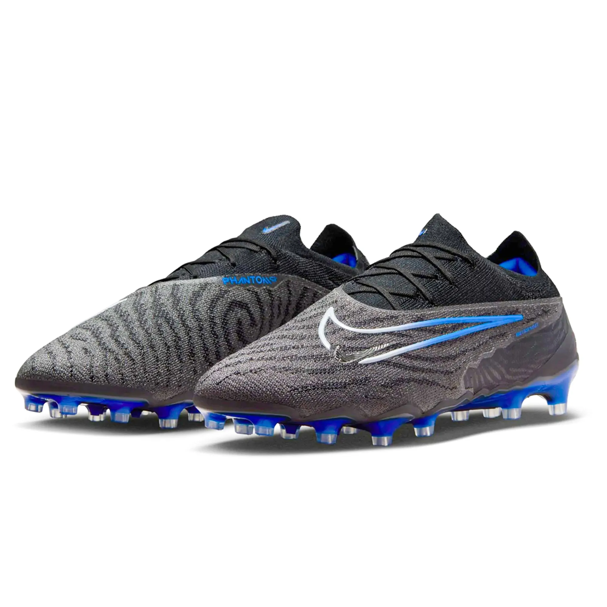 Backpacks Nike Phantom GX Elite AG-Pro Soccer Cleats (Black/Chrome-Hyper Royal)