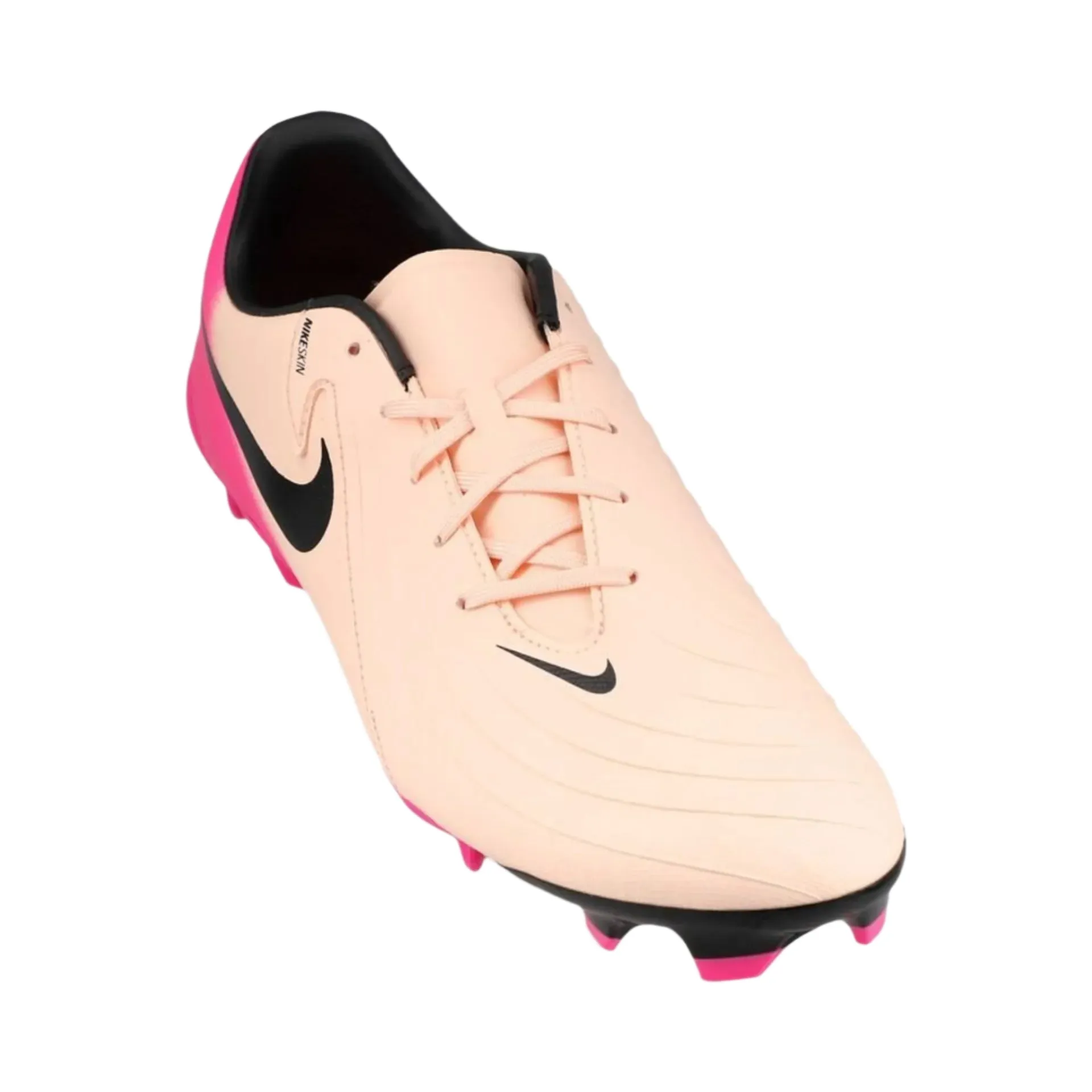 Nike Phantom GX II Academy FG/MG 800 (Crimson Tint/Black-Pink Blast) Velcro kids' shoes