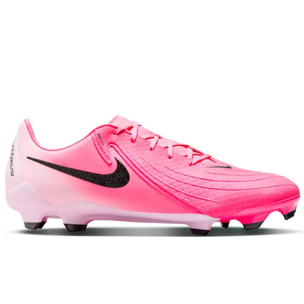 Nike Phantom GX II Academy FG/MG Soccer Cleats (Sunset Pulse/Black) slip - on shoes unitary construction shoes