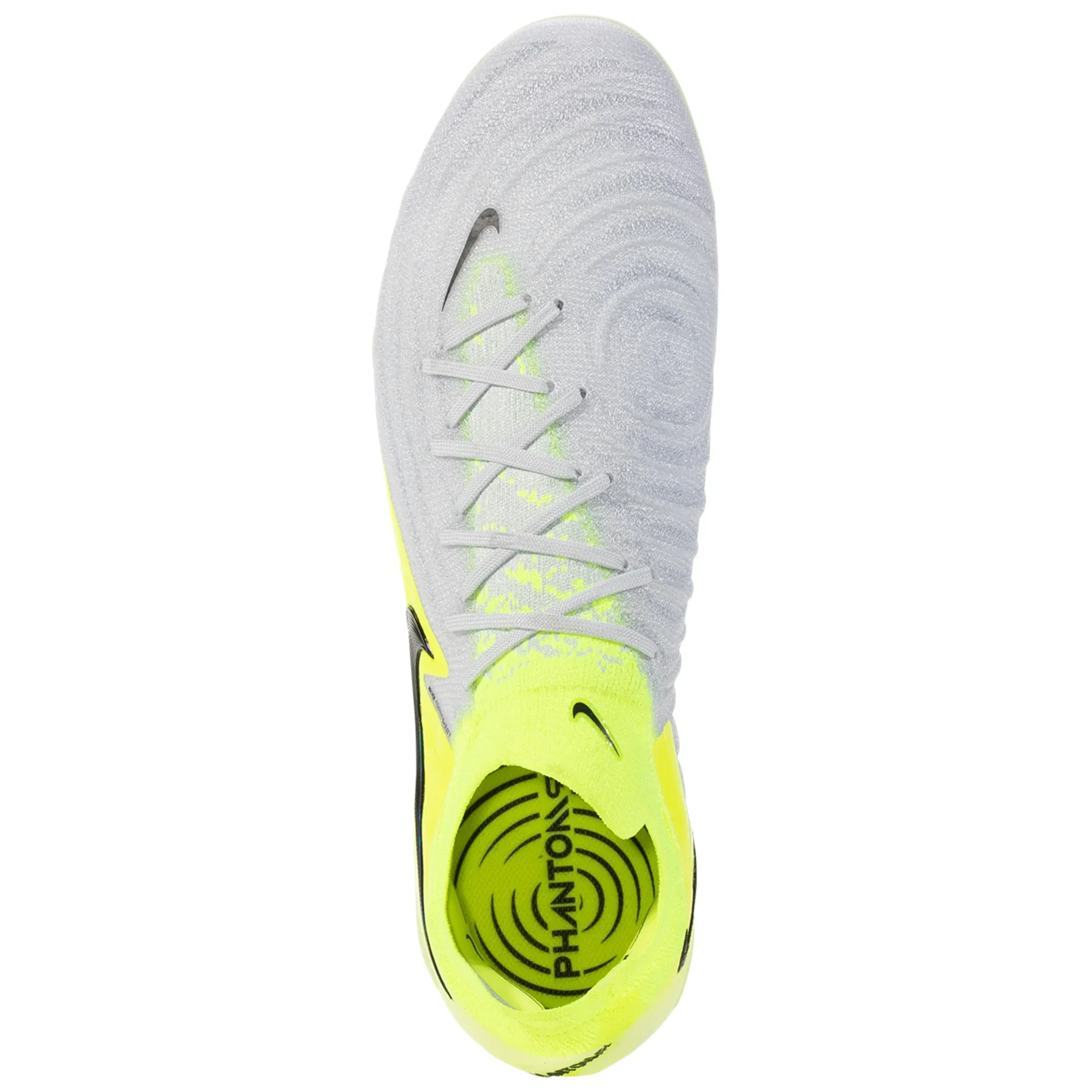 Nike Phantom GX II Elite AG-Pro Soccer Cleats (Metallic Silver/Black-Volt) Travel kids' shoes foot massage tools