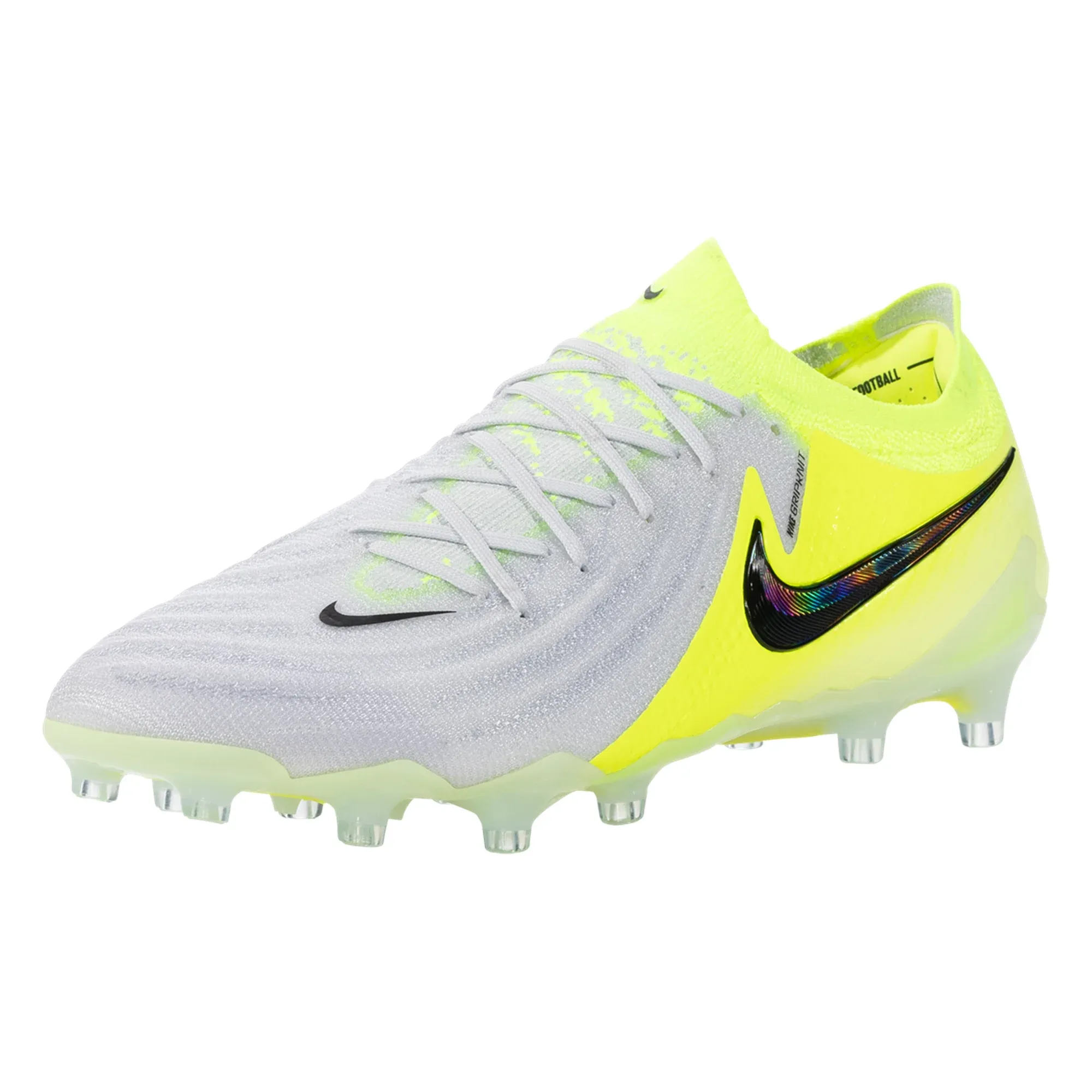 swing - dance - venue shoes gear up Nike Phantom GX II Elite AG-Pro Soccer Cleats (Metallic Silver/Black-Volt)
