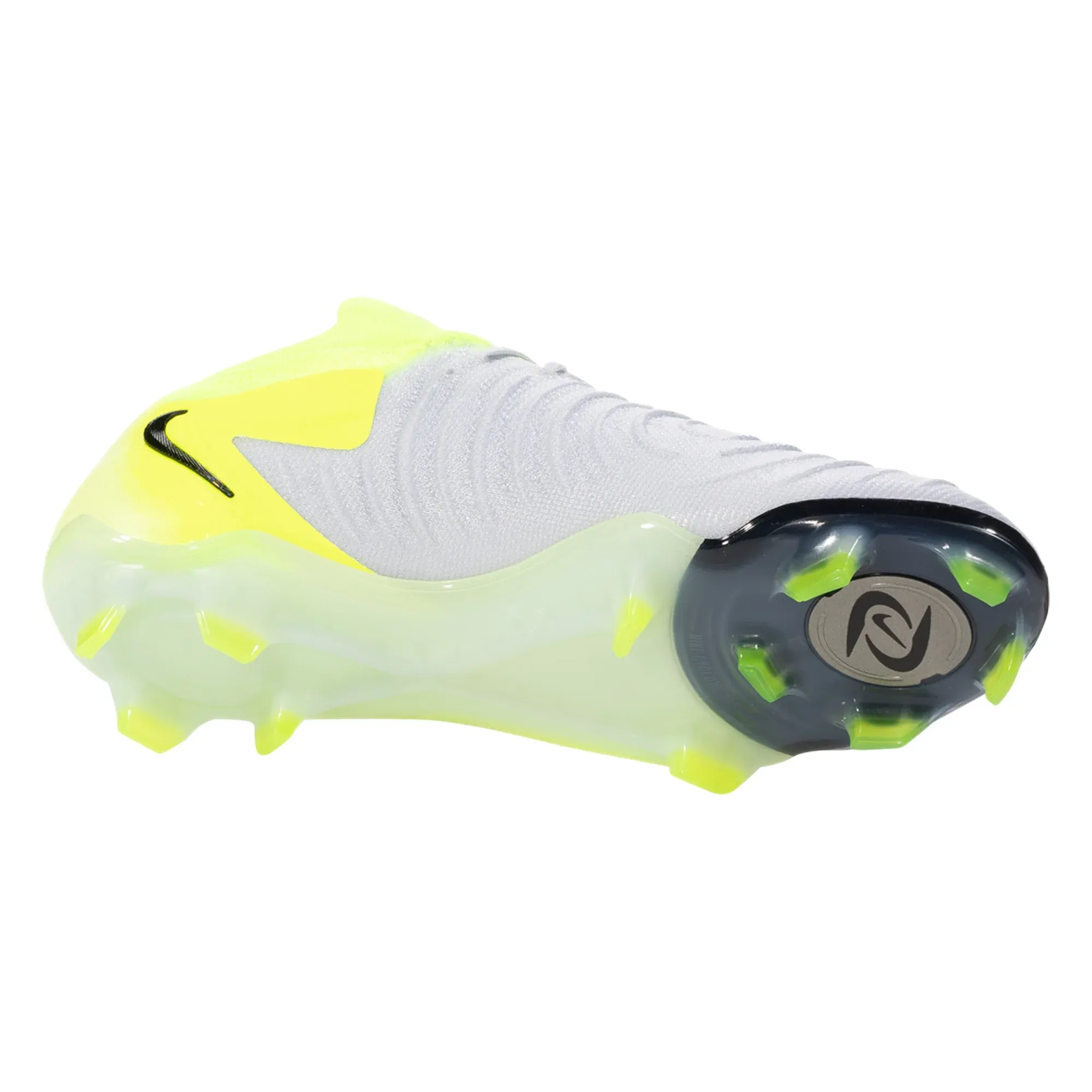 Nike Phantom GX II Elite FG Soccer Cleats (Metallic Silver/Black-Volt) hard - upper shoes