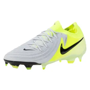 leather - upper shoes style matching Nike Phantom GX II Pro FG Soccer Cleats (Metallic Silver/Black-Volt)