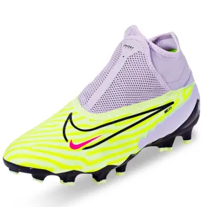 Nike Phantom GX Pro DF Firm Ground Soccer Cleats (Barely Volt/Gridiron) Cross training adventure - ready shoes
