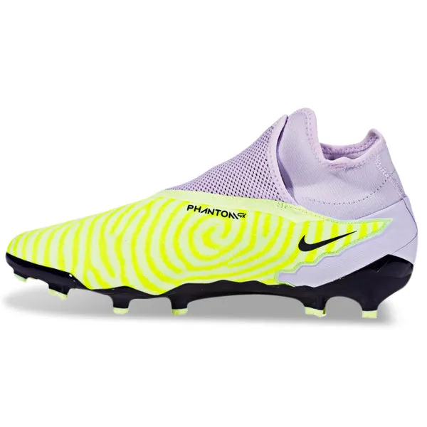 Nike Phantom GX Pro DF Firm Ground Soccer Cleats (Barely Volt/Gridiron) performance sports shoes martial - arts - mat shoes