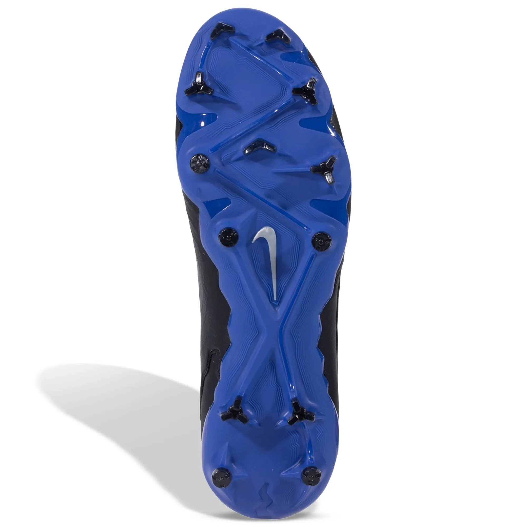 Nike Phantom GX Pro Firm Ground Soccer Cleats (Black/Chrome-Hyper Royal) Reinforced Soles