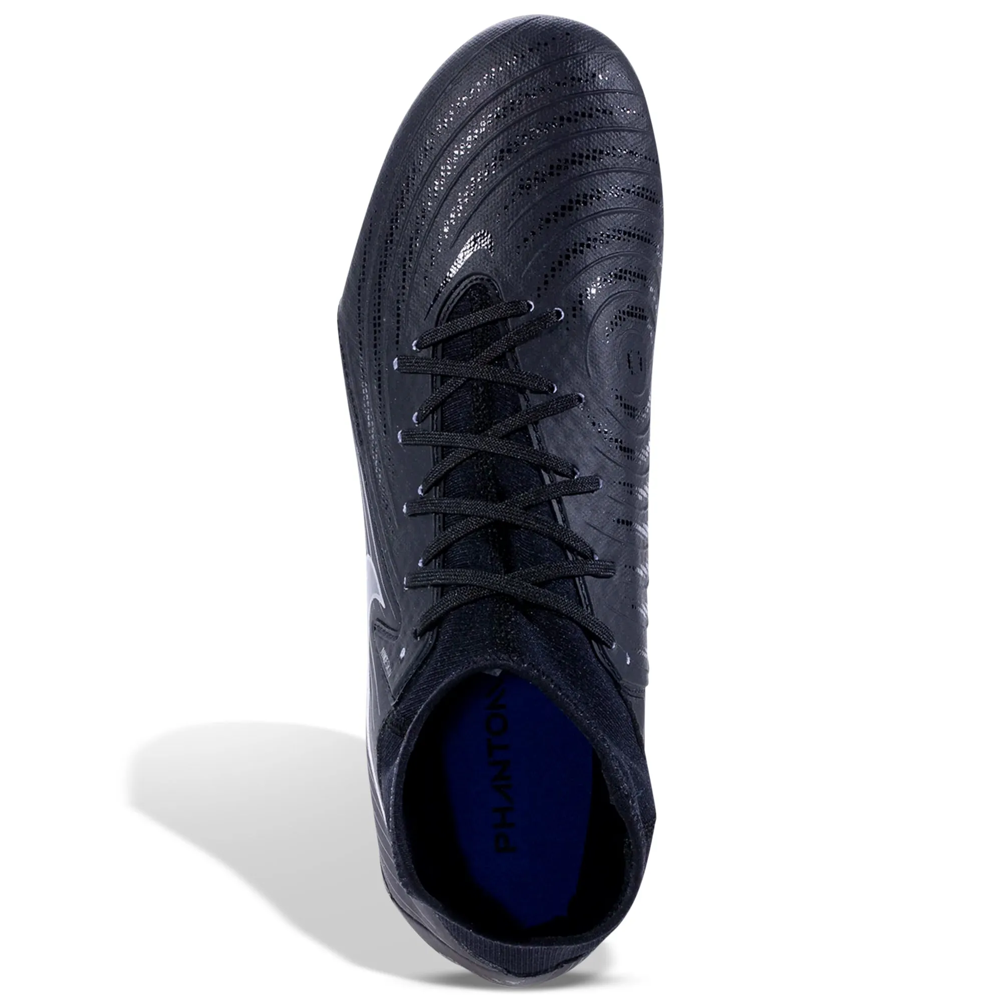 Nike Phantom Luna II Academy FG/MG Soccer Cleats (Black/Black) Shock-absorbing kids' shoes