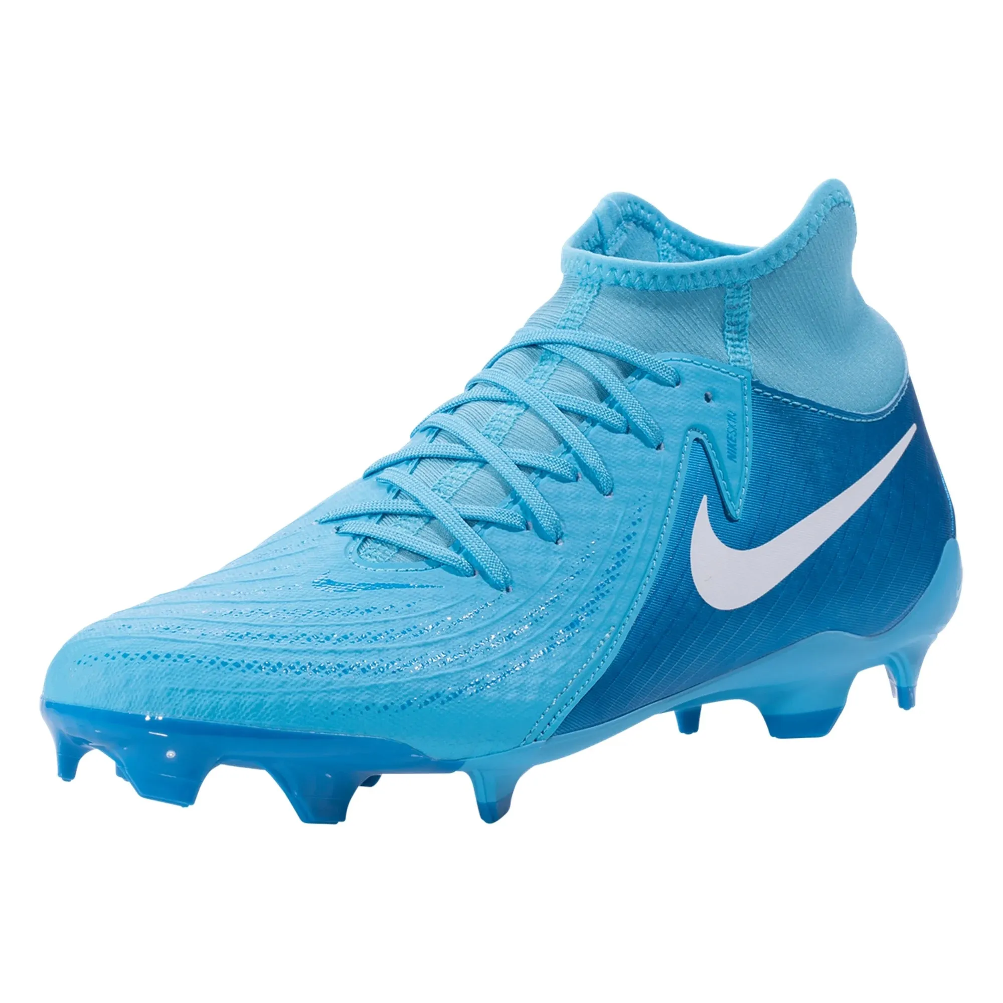 Nike Phantom Luna II Academy FG/MG Soccer Cleats (Blue Fury/White) bedroom - shoes