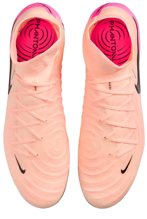 Nike Phantom Luna II Elite FG Soccer Cleats (Crimson Tint/Black-Pink Blast) Secure Shoes