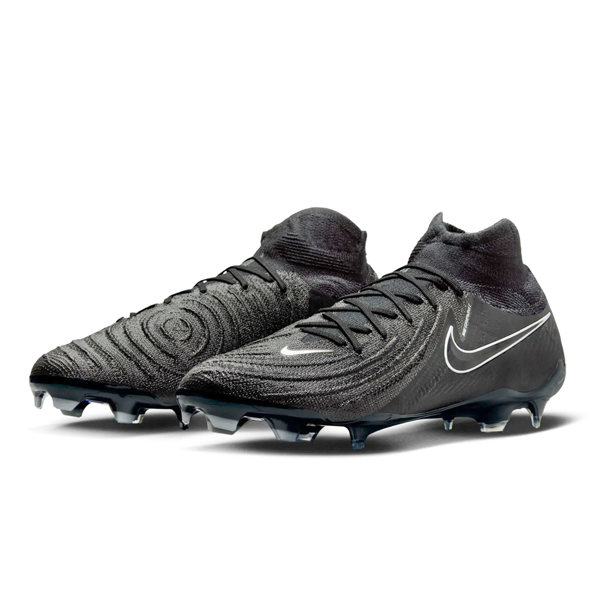 agility upgrade Slip On Style Nike Phantom Luna II Elite Firm Ground Soccer Cleats (Black/Black)