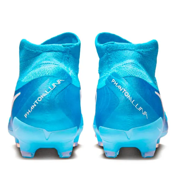 Nike Phantom Luna II Pro FG Soccer Cleats (Blue Fury/White) squash - court shoes windsurfing - beach shoes
