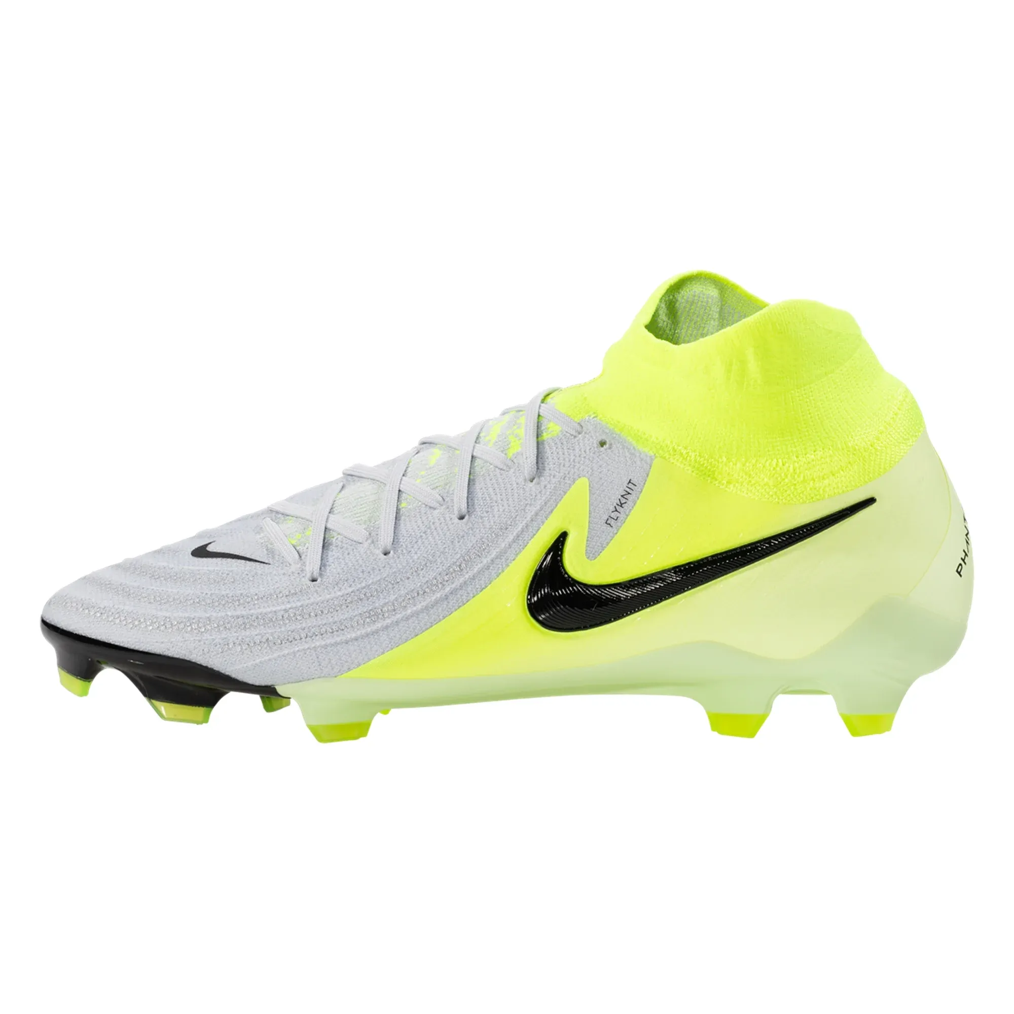 Nike Phantom Luna II Pro FG Soccer Cleats (Metallic Silver/Black-Volt) park - use shoes