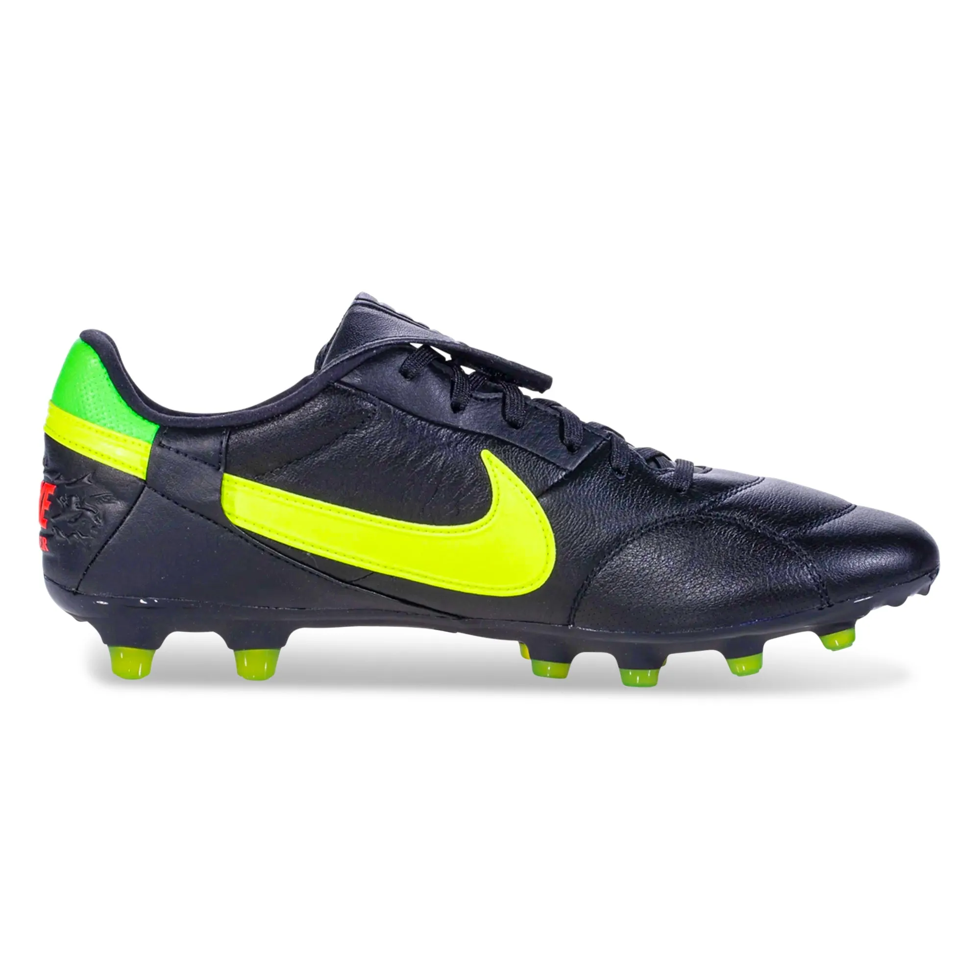 streamlined shoes gym workout shoes Nike Premier III FG Soccer Cleats (Black/Volt-Green Strike)