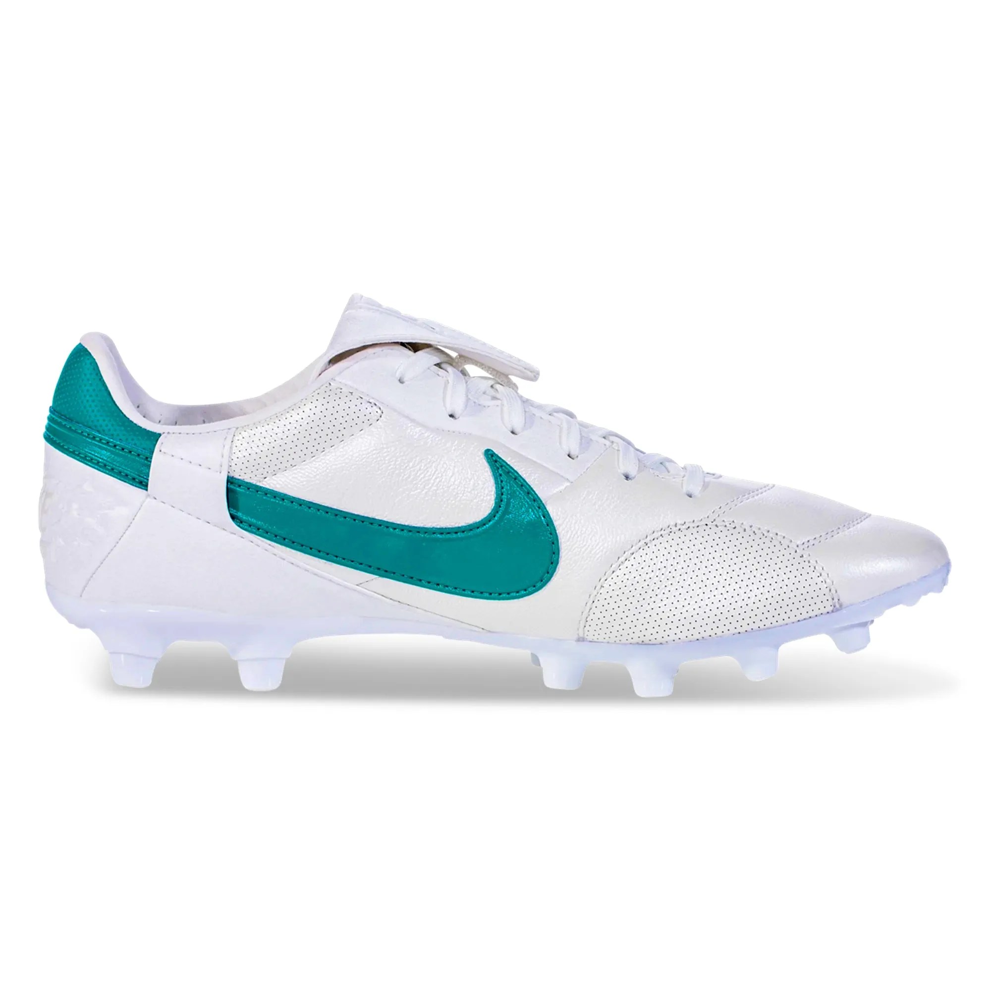 Nike Premier III FG Soccer Cleats (Metallic Summit White/Mystic Green) track and field boots