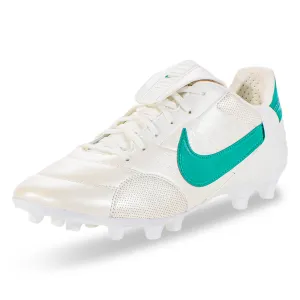 Nike Premier III FG Soccer Cleats (Metallic Summit White/Mystic Green) ice hockey boots