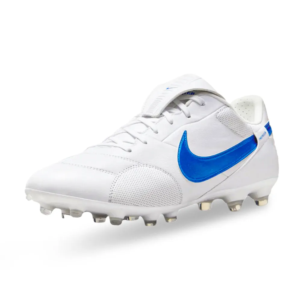 Sports Gear Nike Premier III FG Soccer Cleats (White/Signal Blue)