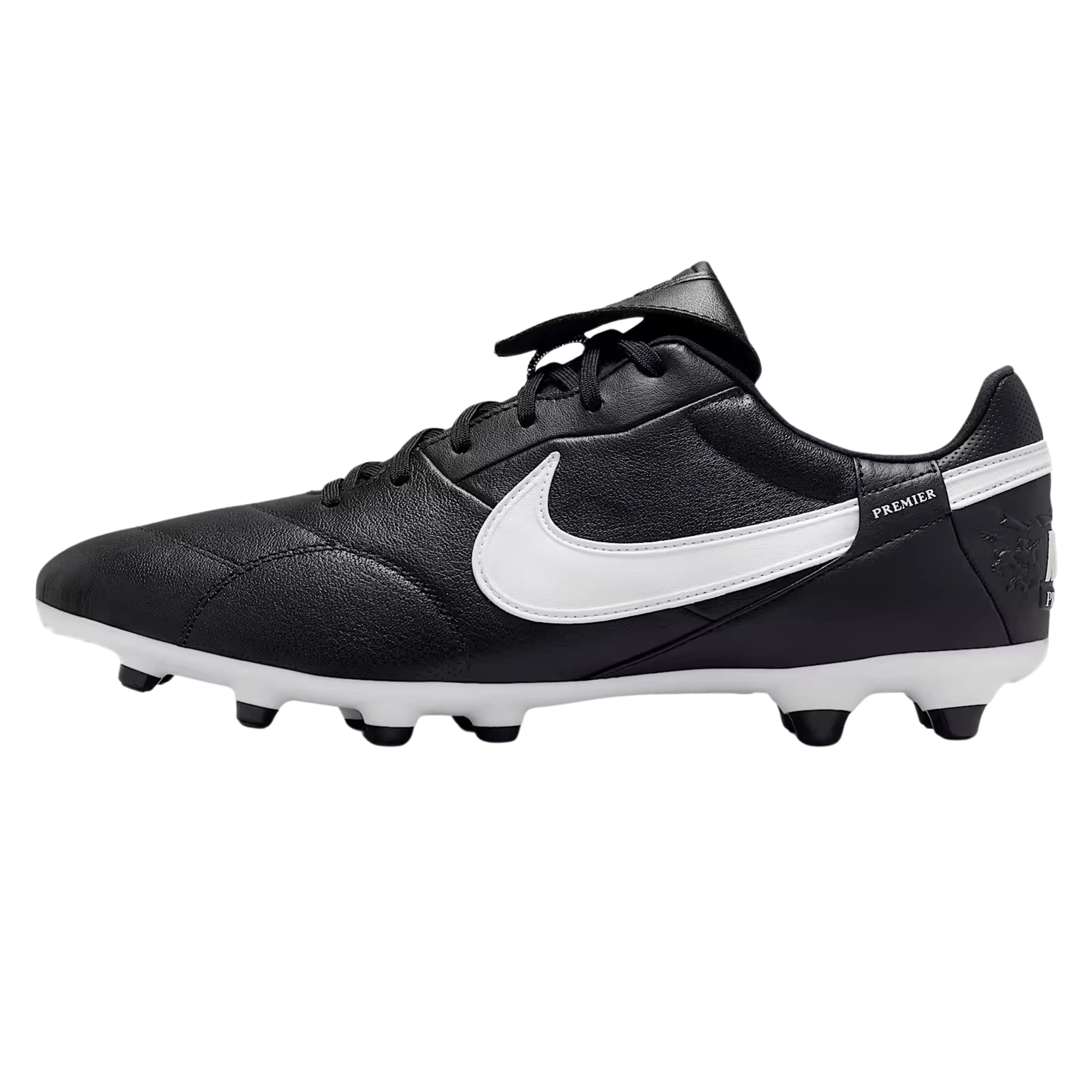 Responsive Breathable Material Nike Premier III Firm Ground Soccer Cleats (Black/White)