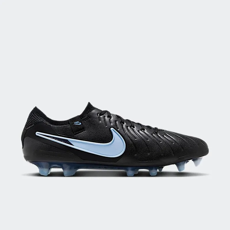 Nike Tiempo Legend 10 Elite Firm Ground Soccer Cleats (Ice Blue/Black) outdoor activity shoes Zipper kids' shoes