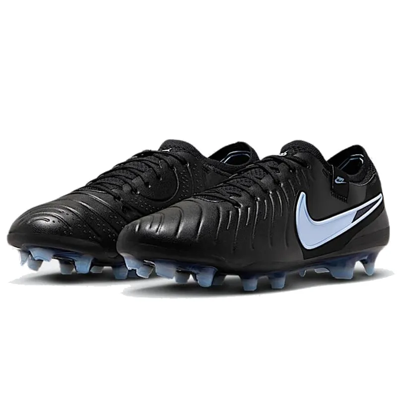 Waterproof kids' shoes Repeat customers Nike Tiempo Legend 10 Elite Firm Ground Soccer Cleats (Ice Blue/Black)